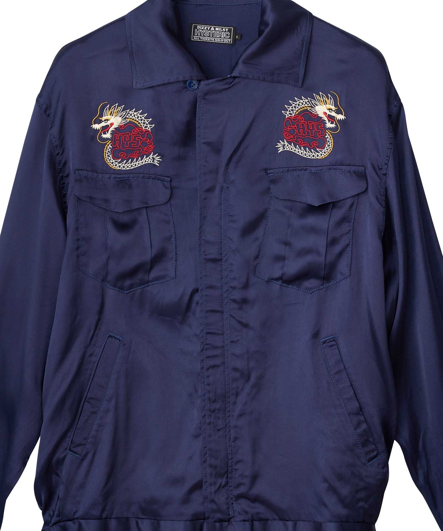 DRAGON FLAME Embroidered Souvenir Shirt