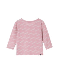 CHEERY Embroidered Three-Quarter Sleeve T-Shirt