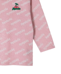 CHEERY Embroidered Three-Quarter Sleeve T-Shirt