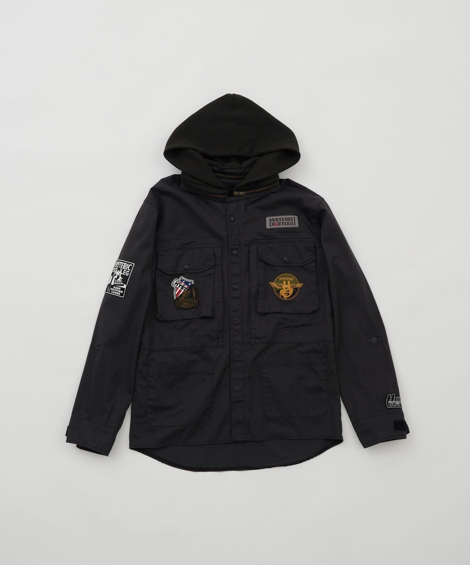 Hysteric Bootleg Patch Shirt Parker - Charcoal Gray