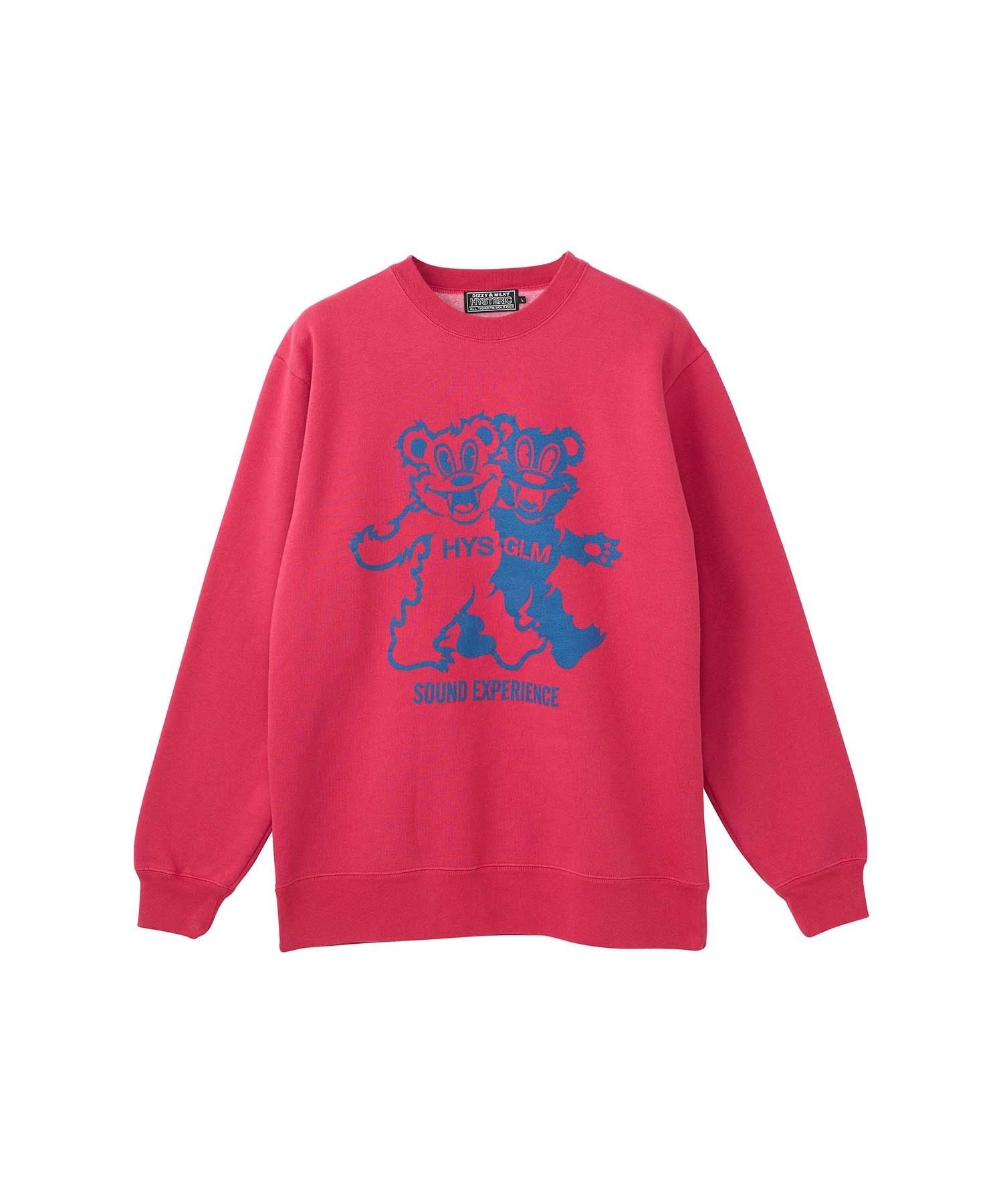 Fire Bear Party Sweat - Pink