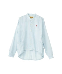 HYS Mouse Embroidered Stripe Shirt Jacket