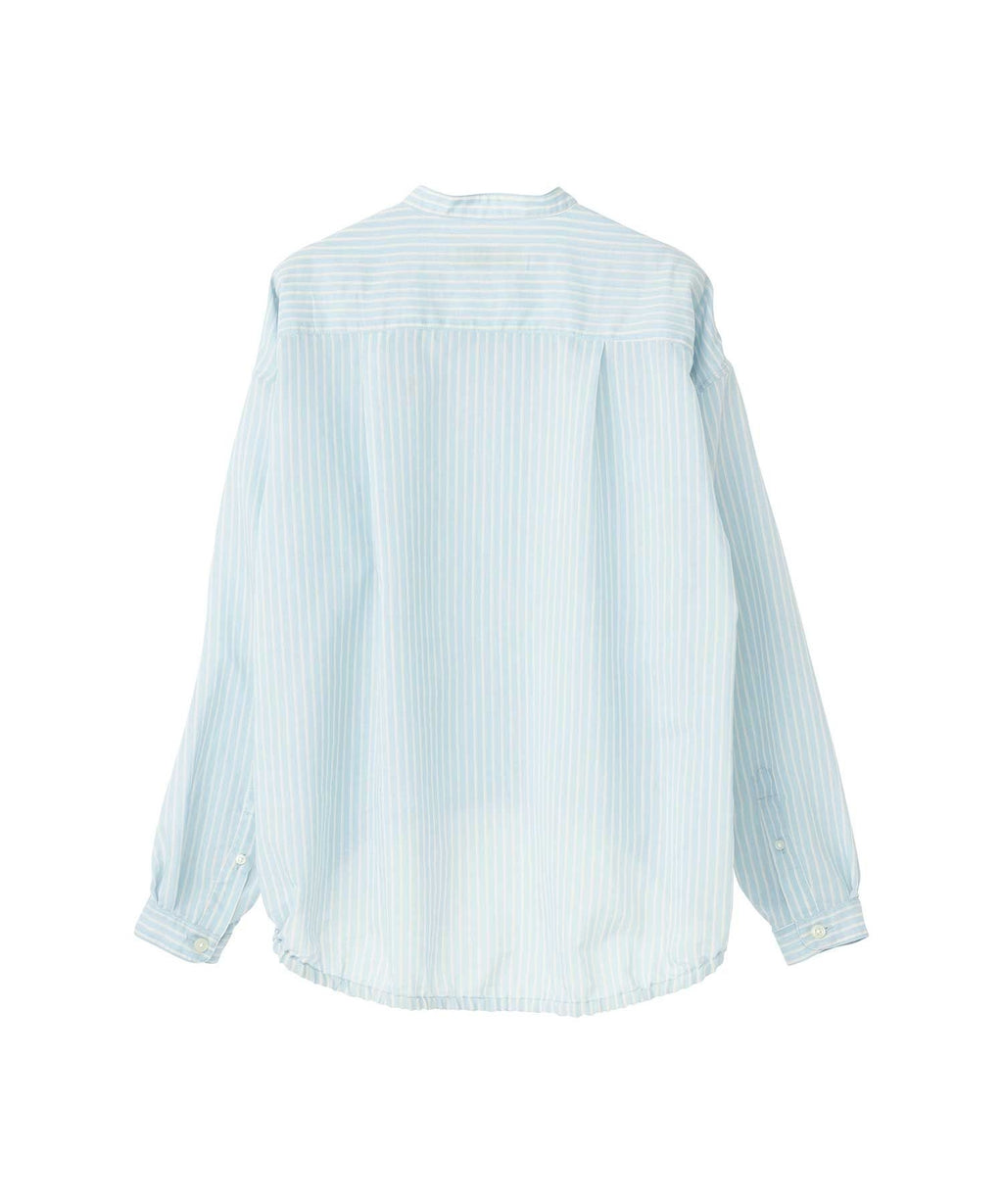 HYS Mouse Embroidered Stripe Shirt Jacket