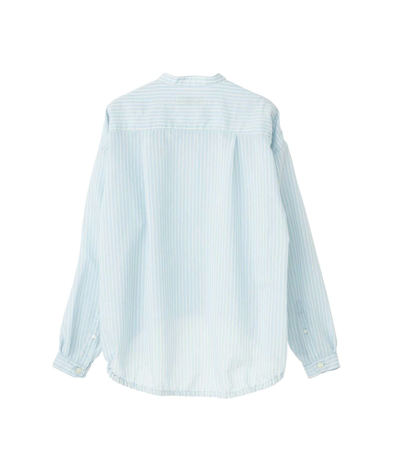 HYS Mouse Embroidered Stripe Shirt Jacket