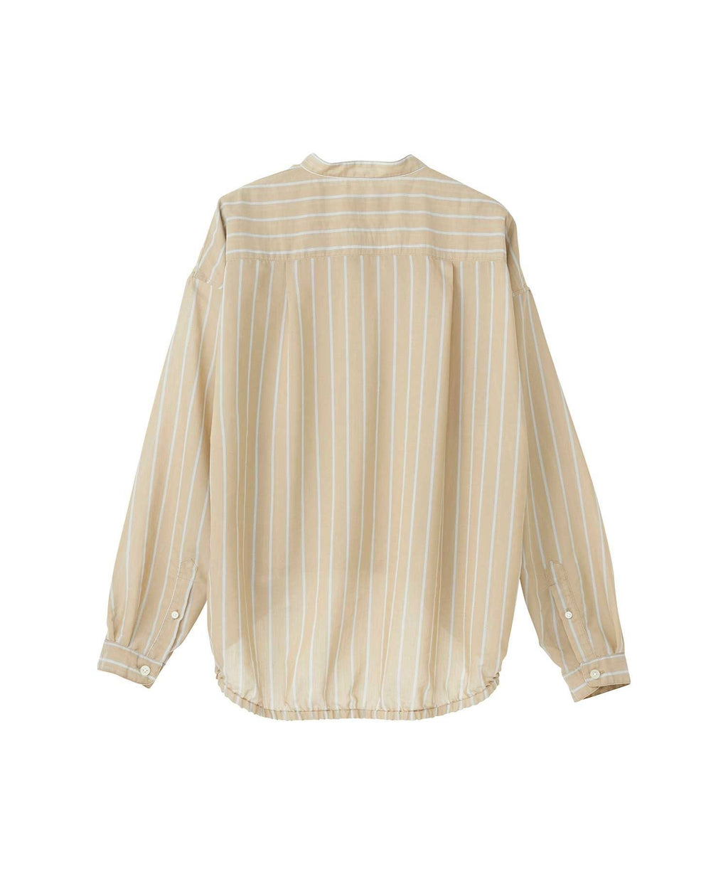 HYS Mouse Embroidered Stripe Shirt Jacket