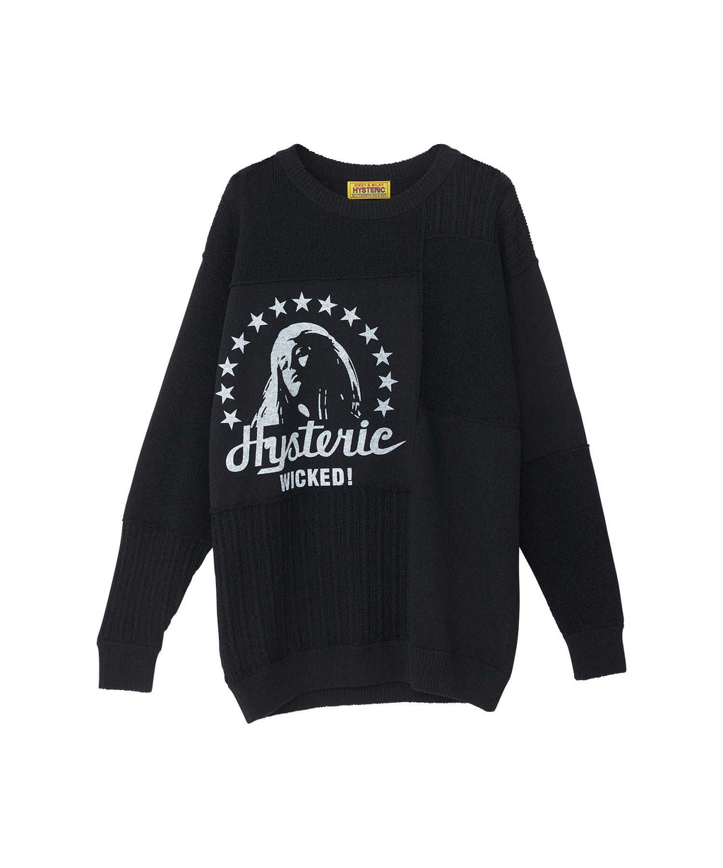 Woman Star Pullover - Black
