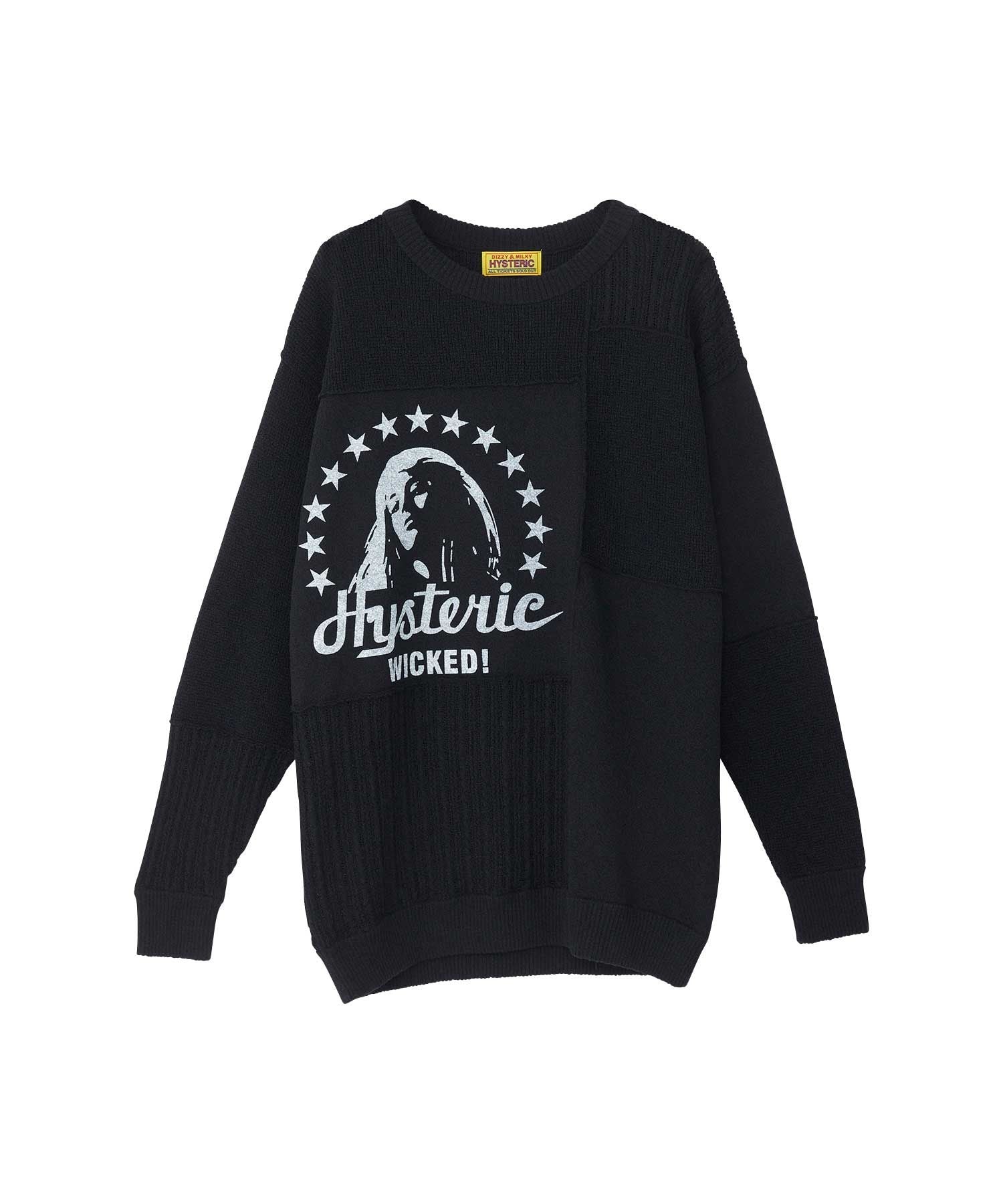 Woman Star Pullover - Black