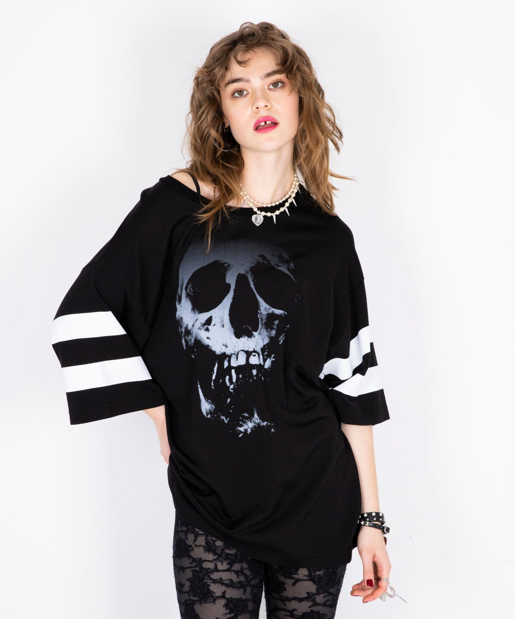 SKULL BERRY Oversized Short Sleeve T-Shirt