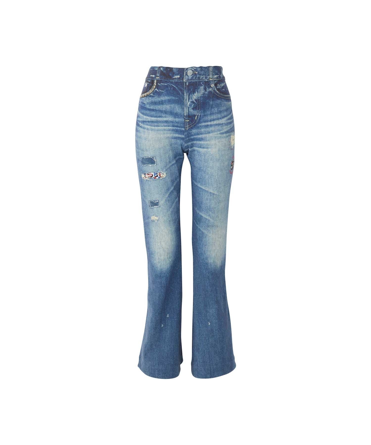 Reversible Sweatpants with Leopard Pattern - Multi