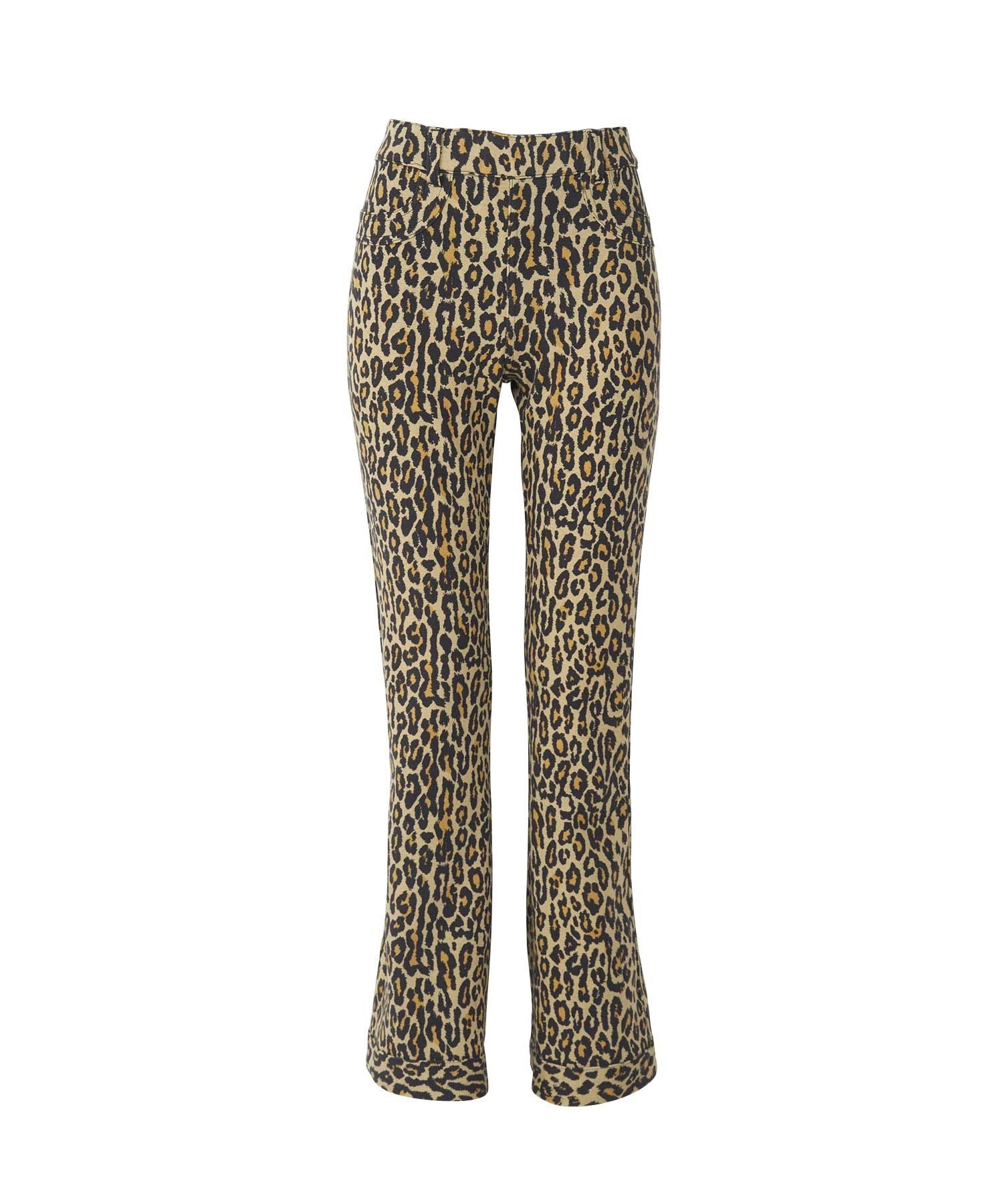 Reversible Sweatpants with Leopard Pattern