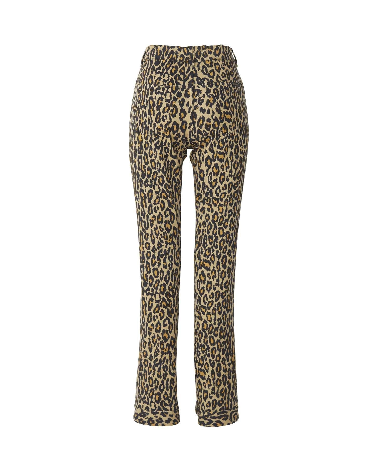 Reversible Sweatpants with Leopard Pattern