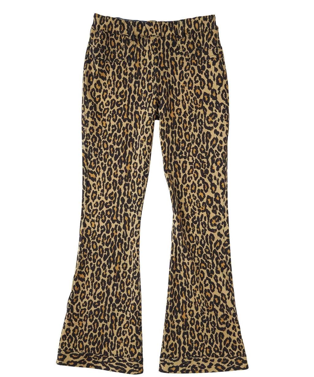 Reversible Sweatpants with Leopard Pattern