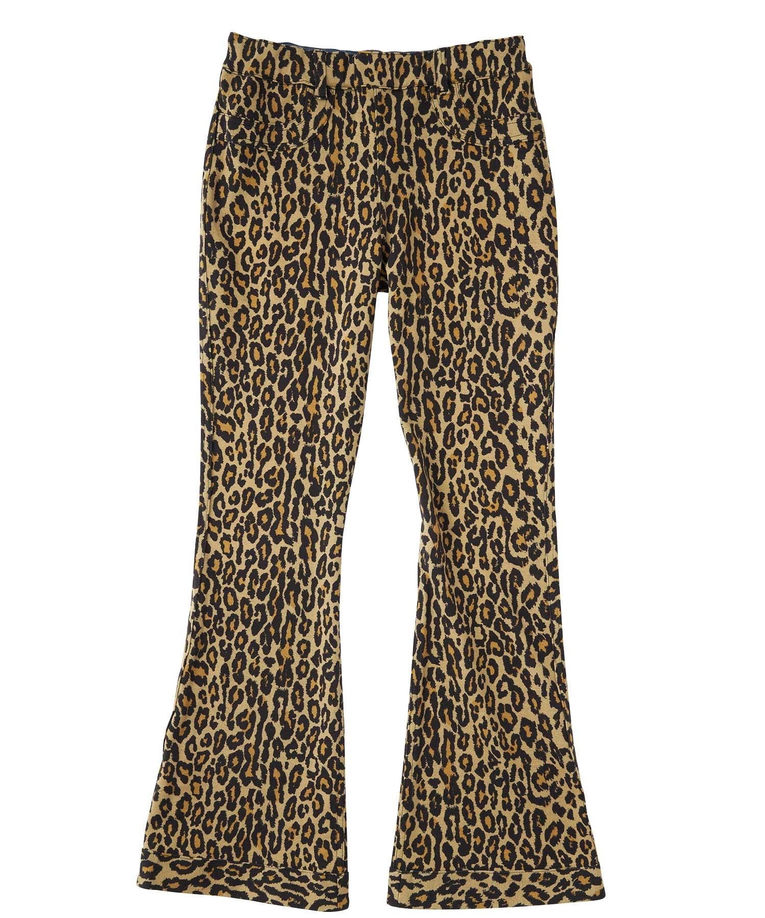 Reversible Sweatpants with Leopard Pattern
