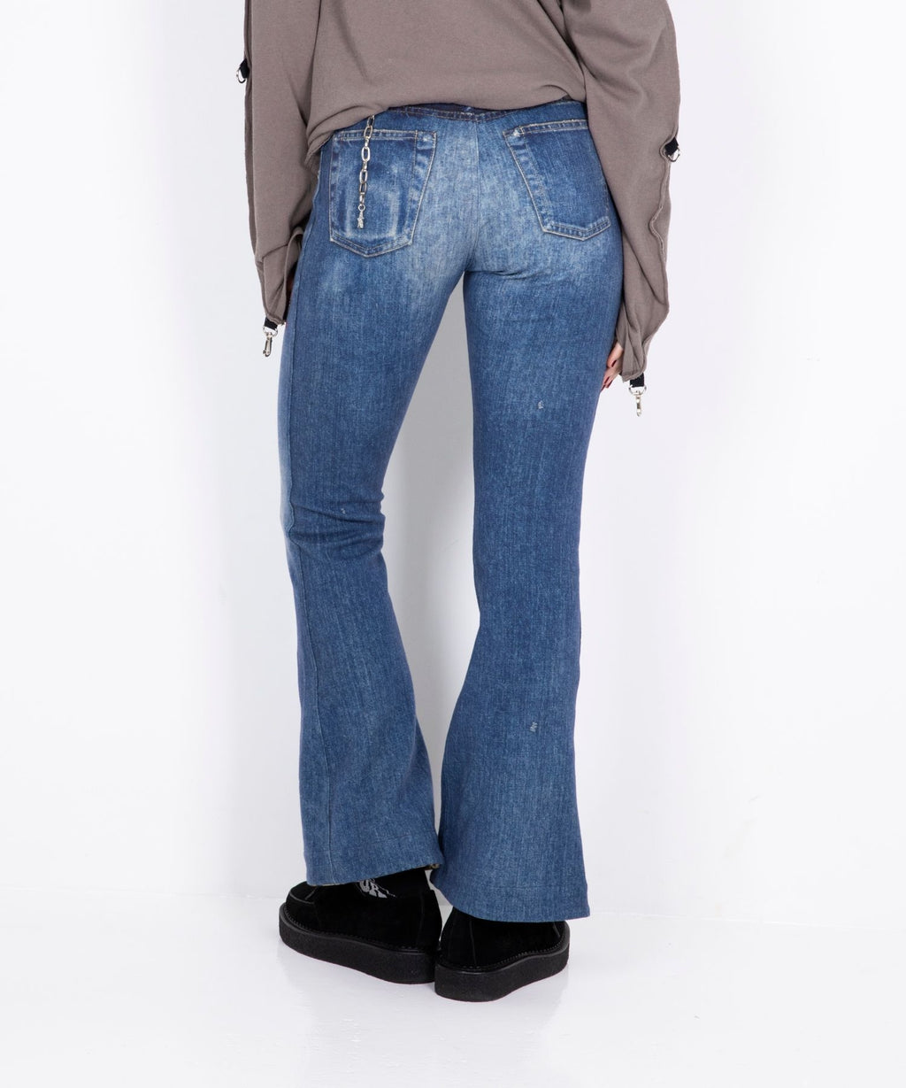 Reversible Sweatpants with Leopard Pattern