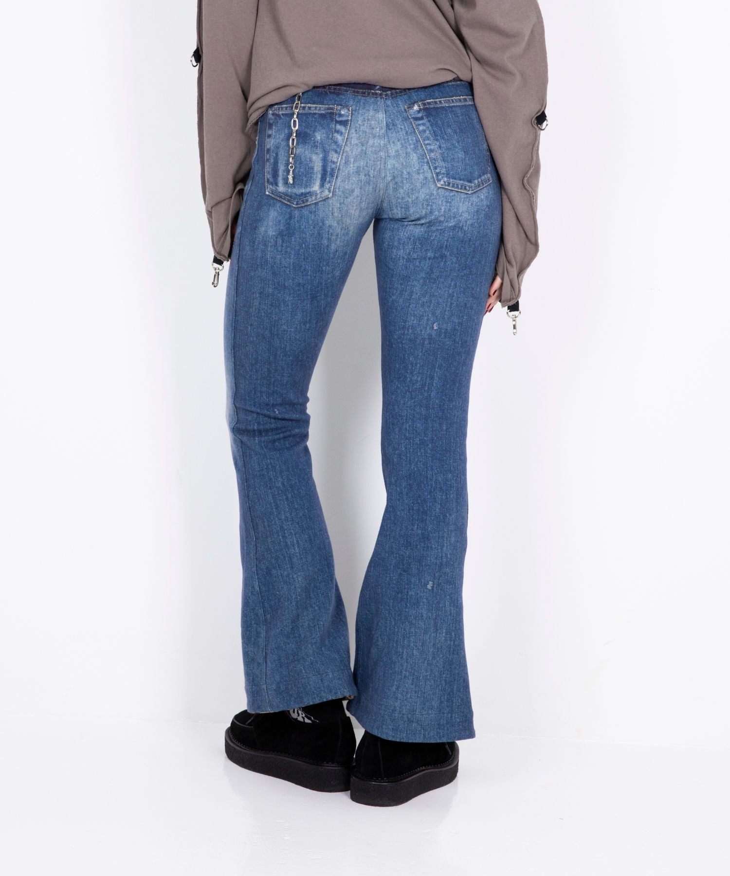 Reversible Sweatpants with Leopard Pattern