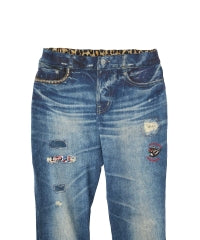 Reversible Sweatpants with Leopard Pattern