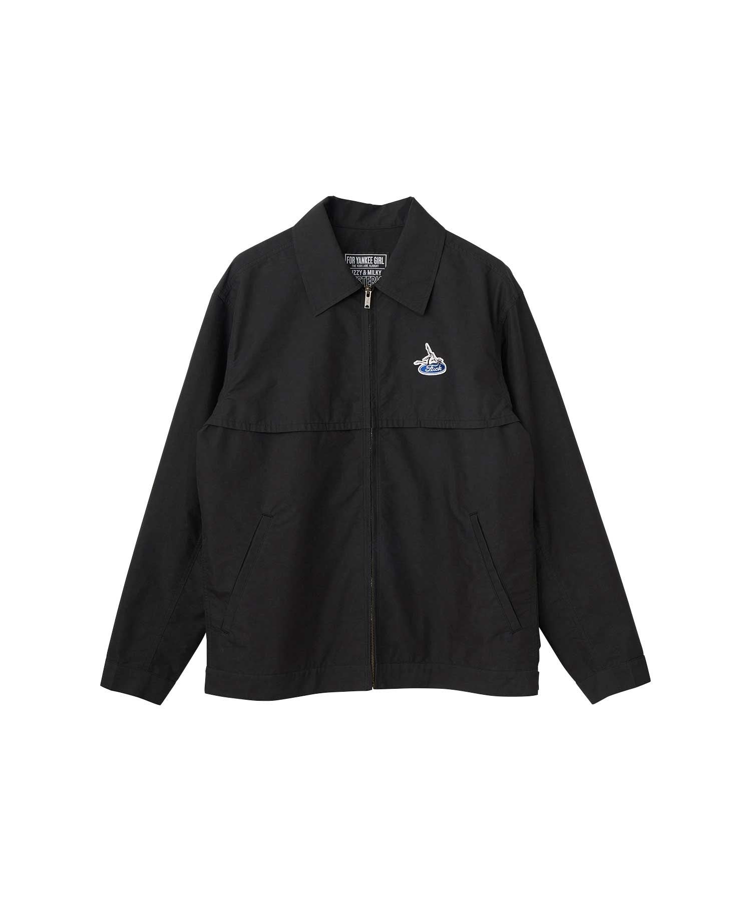 Evil Woman Scratch Work Shirt Jacket - Black