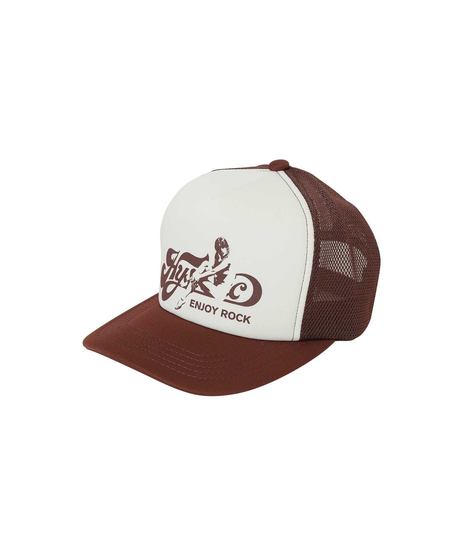 ENJOY ROCK Mesh Cap - Brown