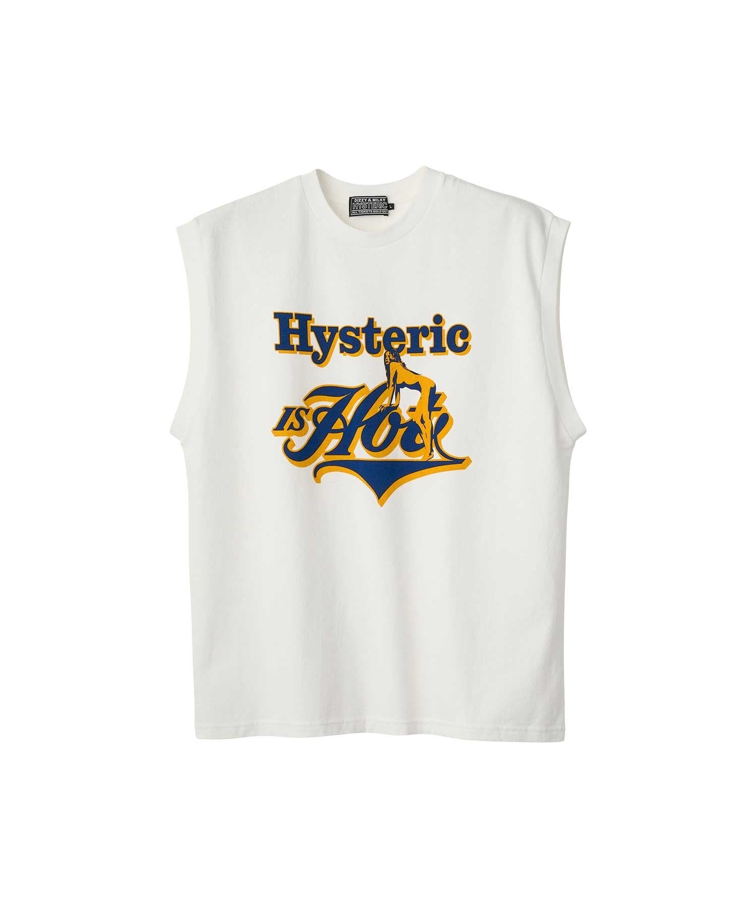 Hysteric Is Hot Sleeveless T-Shirt - White