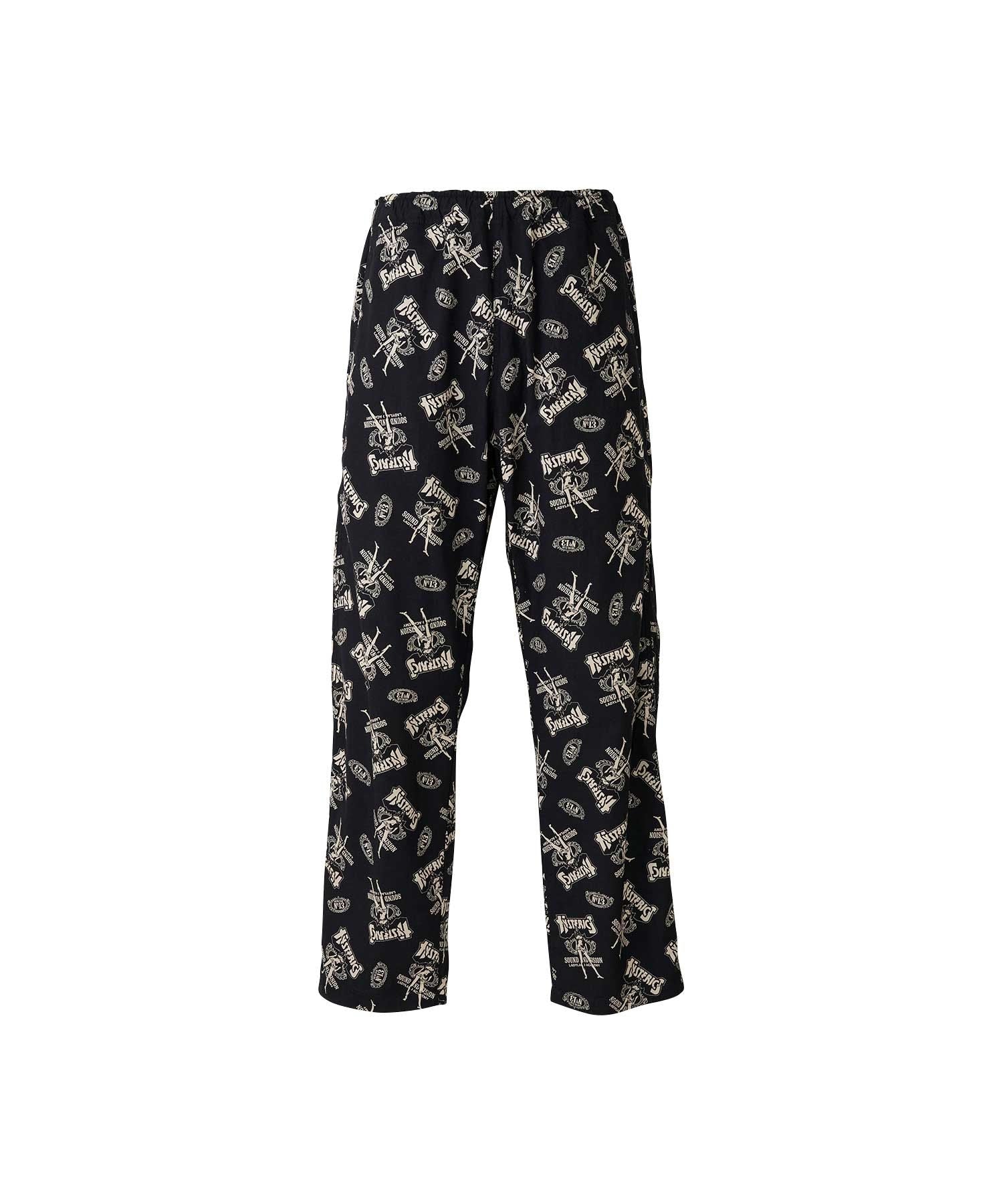 Bad Ass Whisky Pattern Easy Pants - Other black