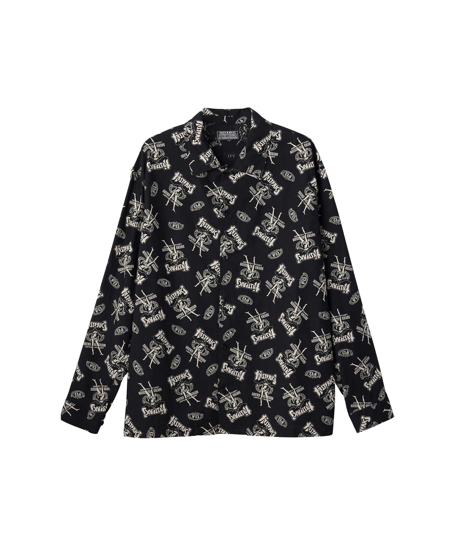 Bad Ass Whisky Pattern Flat Color Shirt - Other black shades