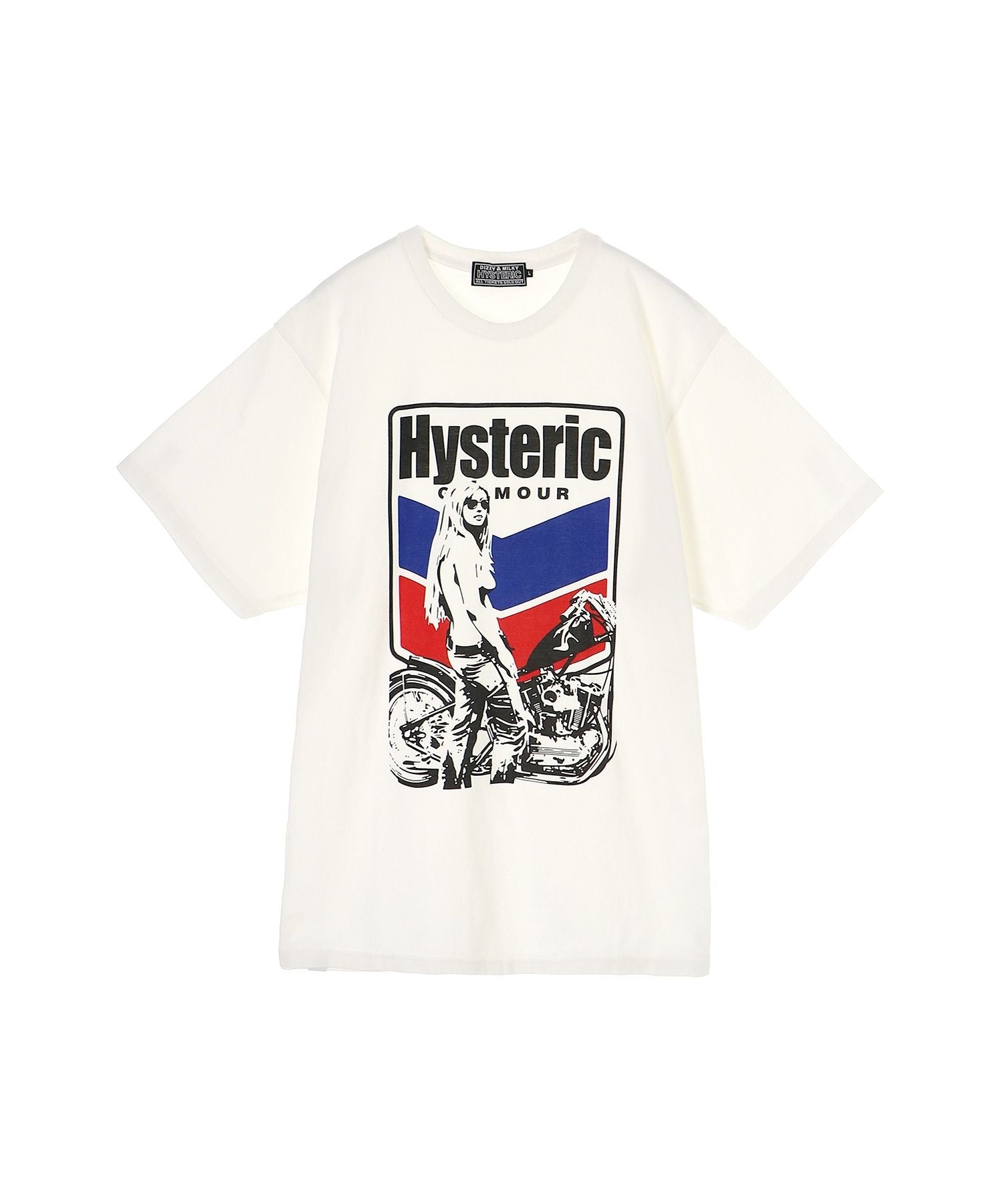 MOTORCYCLE GIRL T-Shirt - White