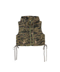BANANA WOMAN Hooded Vest - Khaki type