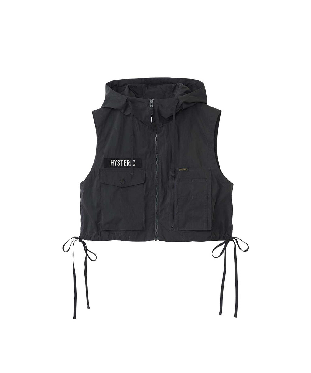 BANANA WOMAN Hooded Vest - Black