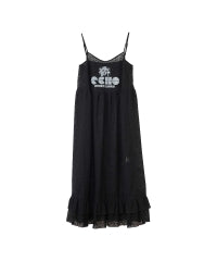 Maiden Logo Tulle Jacquard One-Piece