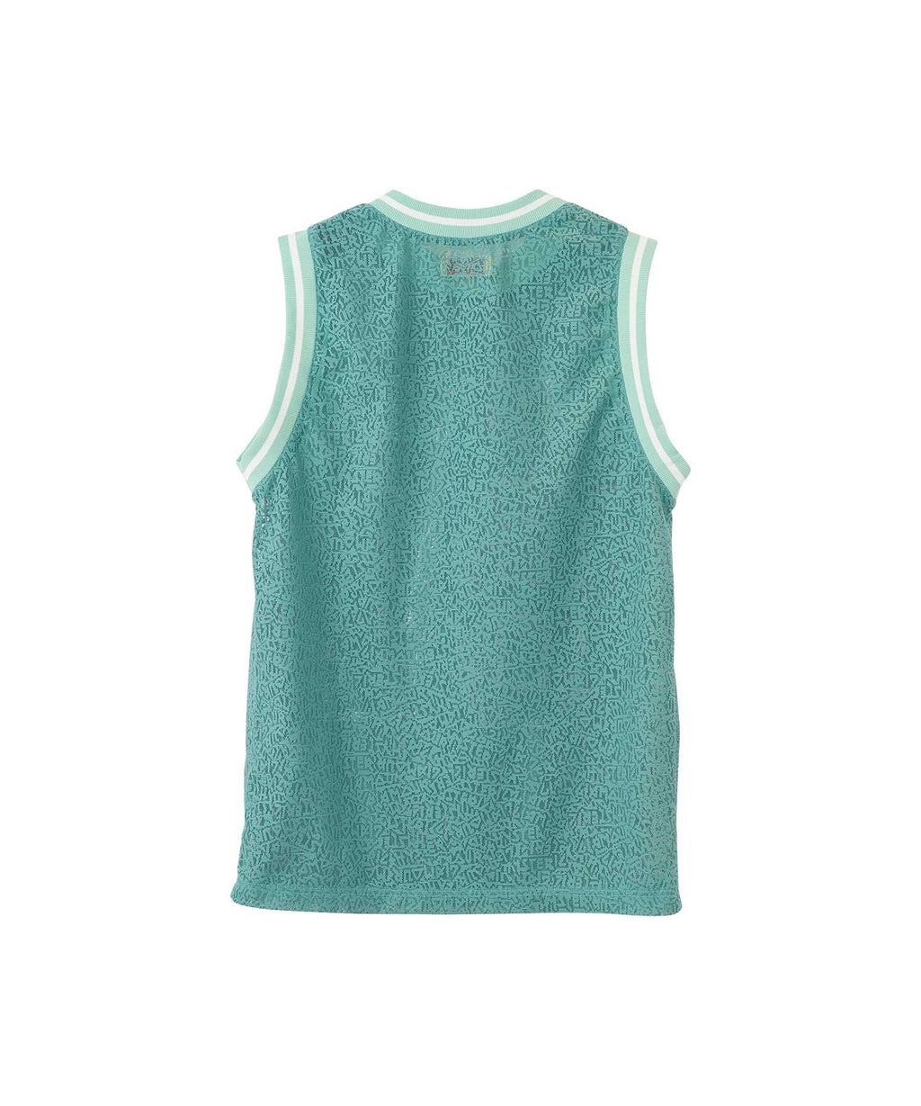 MAIDEN LOGO Tulle Jacquard Tank Top