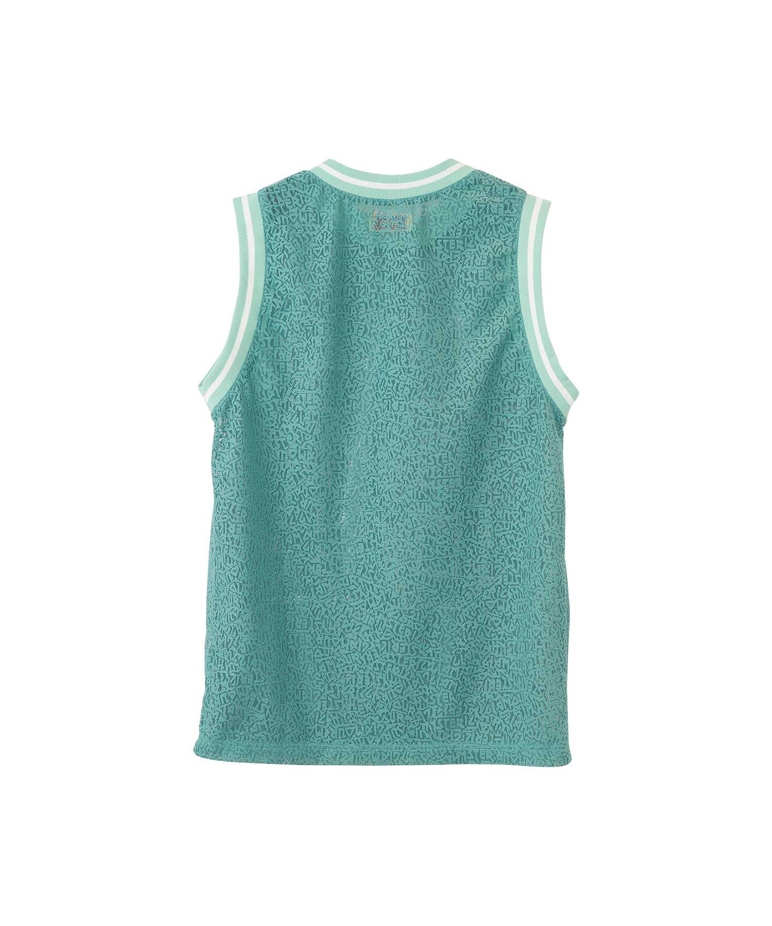 MAIDEN LOGO Tulle Jacquard Tank Top