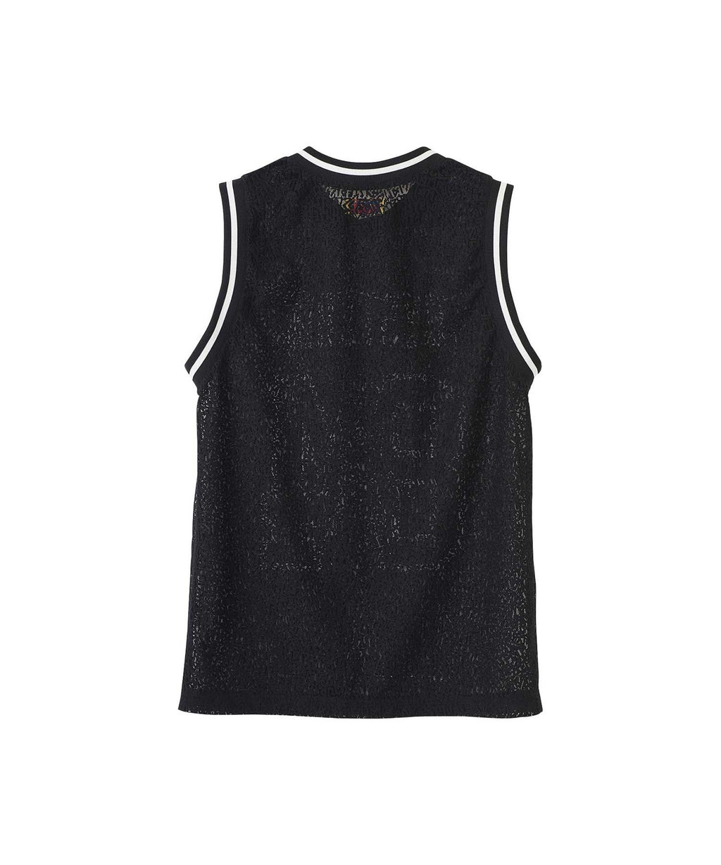 MAIDEN LOGO Tulle Jacquard Tank Top