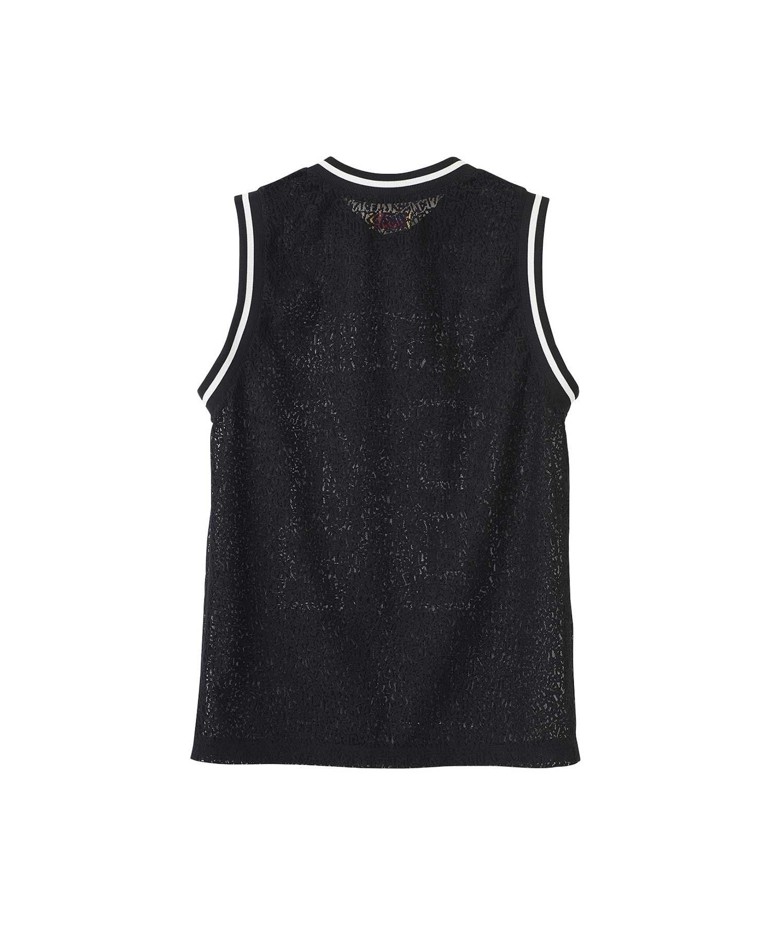 MAIDEN LOGO Tulle Jacquard Tank Top
