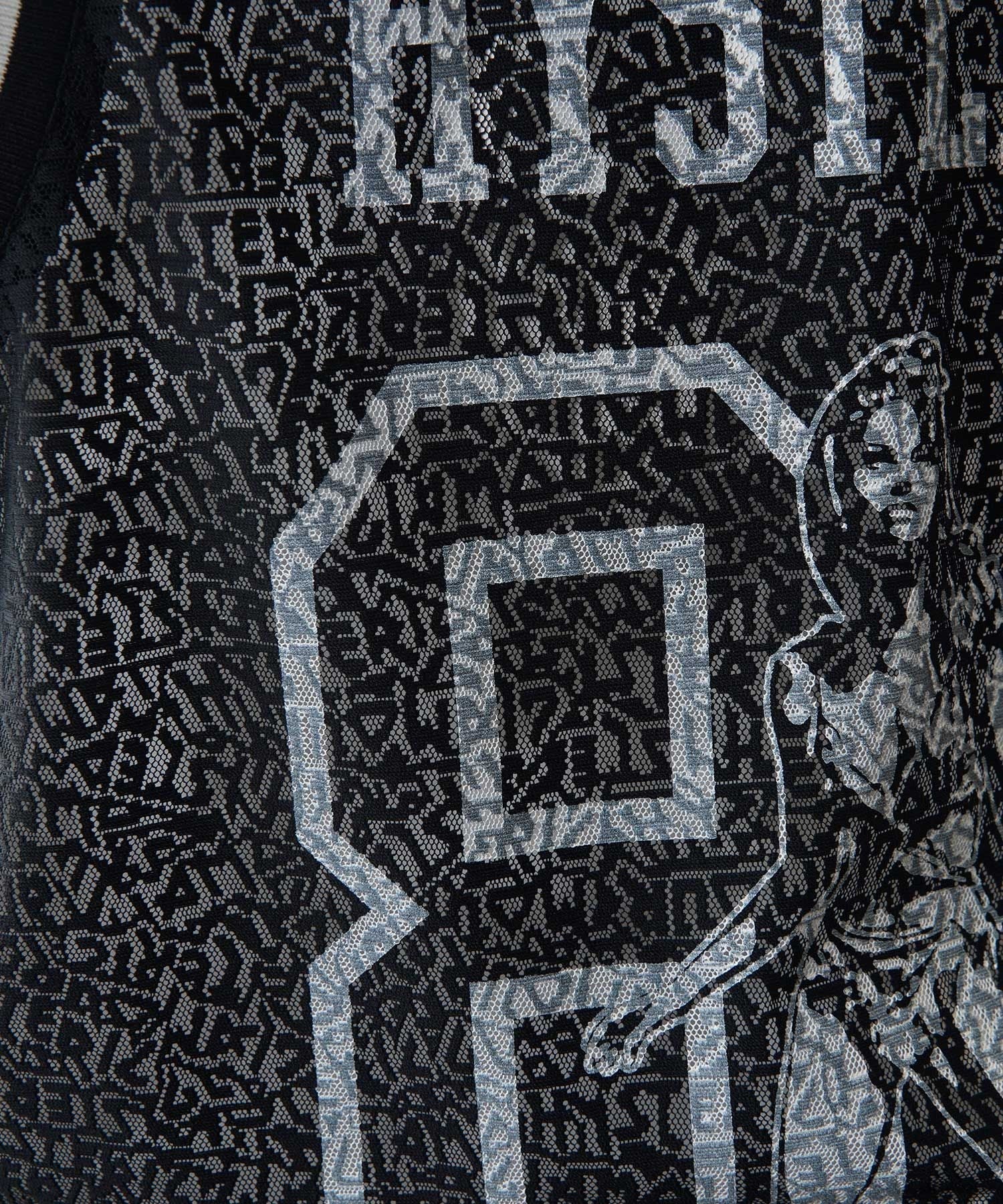 MAIDEN LOGO Tulle Jacquard Tank Top