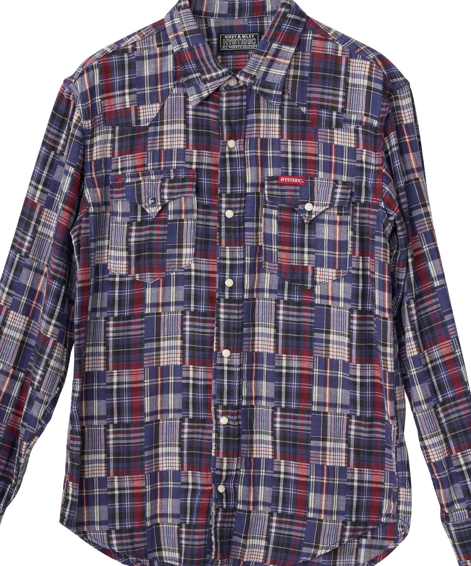 Double Gauze Check Western Shirt