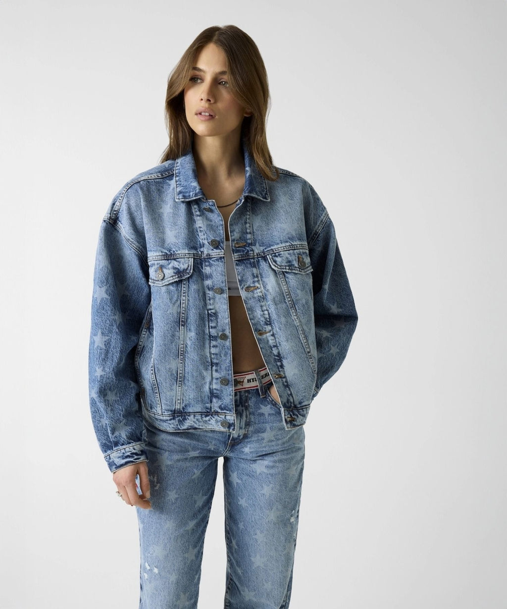 GUESS JEANS/OVERSIZE DENIM JACKET