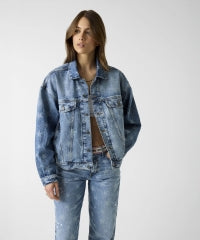 GUESS JEANS/OVERSIZE DENIM JACKET