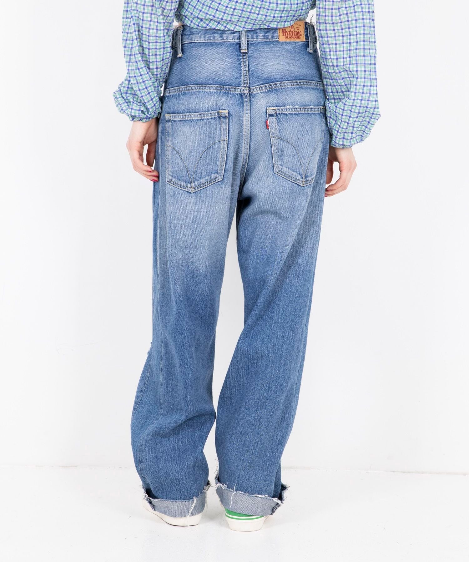 Resize Denim Straight Pants