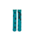 SKULL Knee High Socks - Blue