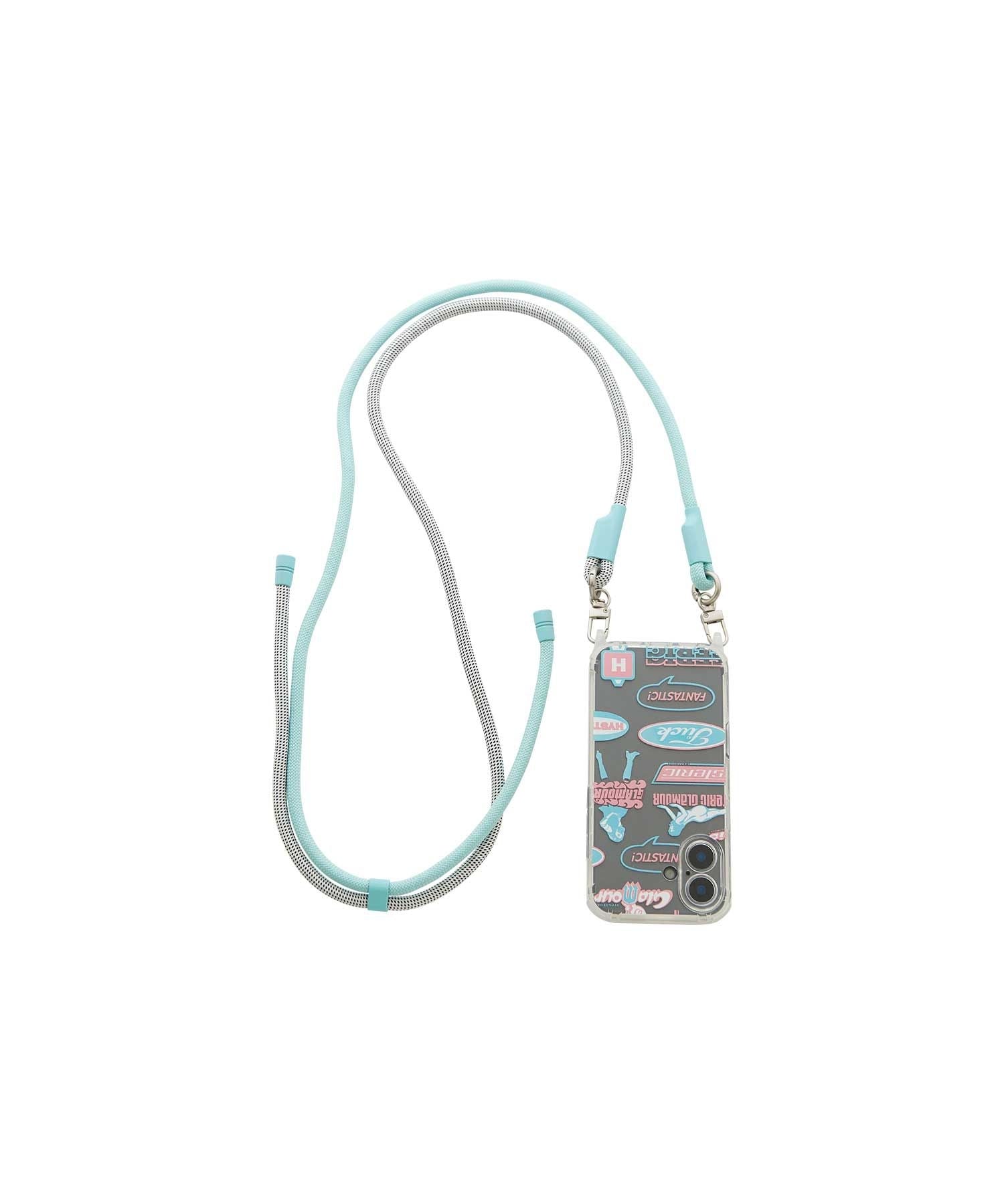 Stephan Pattern Shoulder Strap iPhone Case - Other White