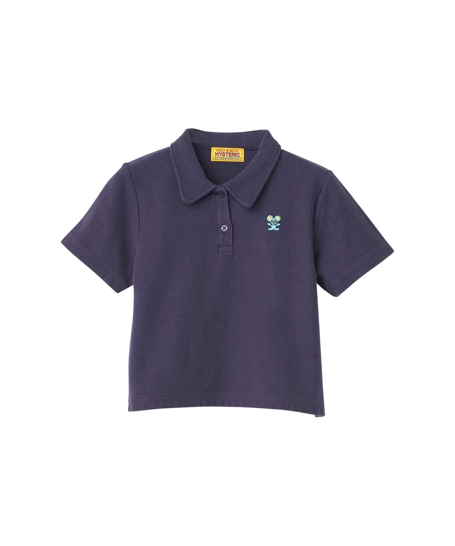 HYS Mouse Embroidery Polo Shirt - Navy Other