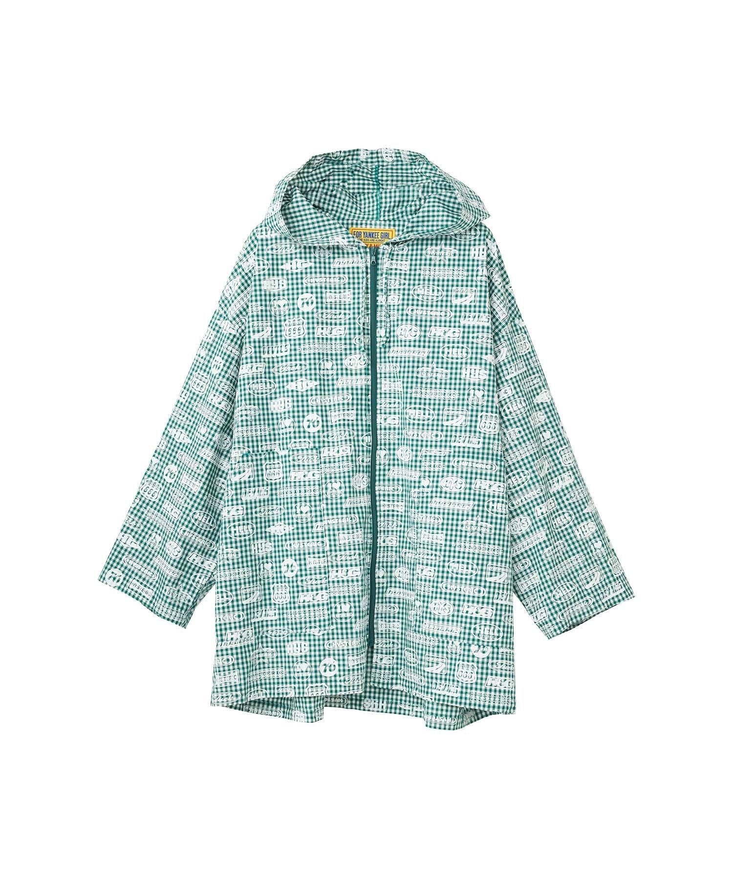 HG Racing Gingham Check Hooded Blouson - Other shades of green