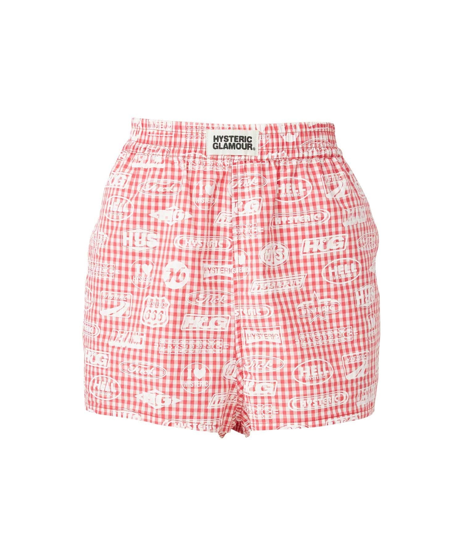HG Racing Gingham Check Short Pants - Other pink shades