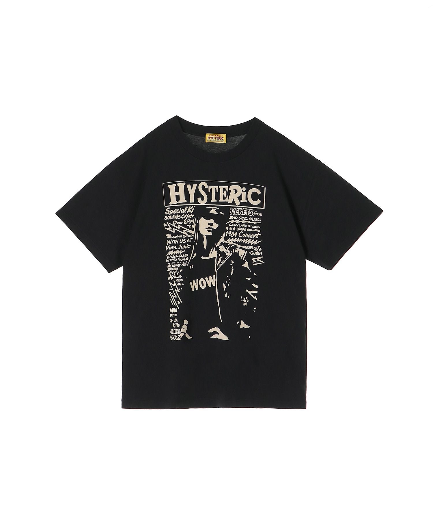 WOW GIRL Oversized T-Shirt - Black
