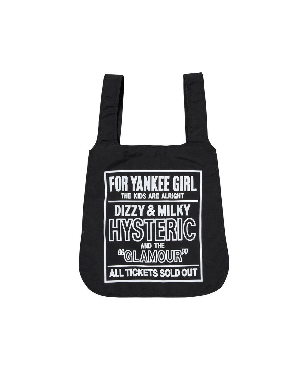 DIZZY & MILKY 2WAY Tote Bag - Black