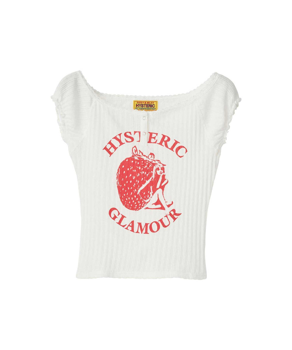 STRAWBERRY FREAK Chibi T-Shirt - White