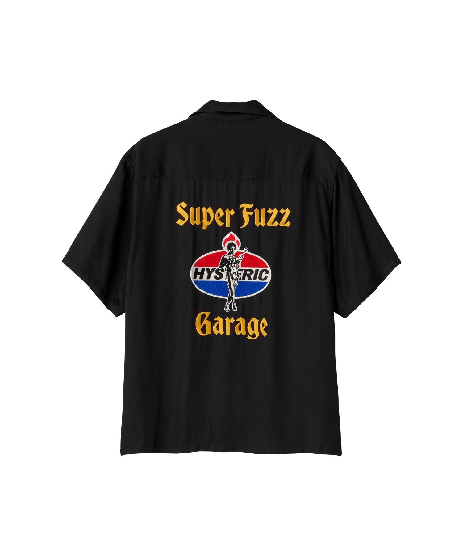 SUPER FUZZ GARAGE Embroidered Bowling Shirt