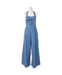 Guitar Girl Cotton Linen Denim Overalls