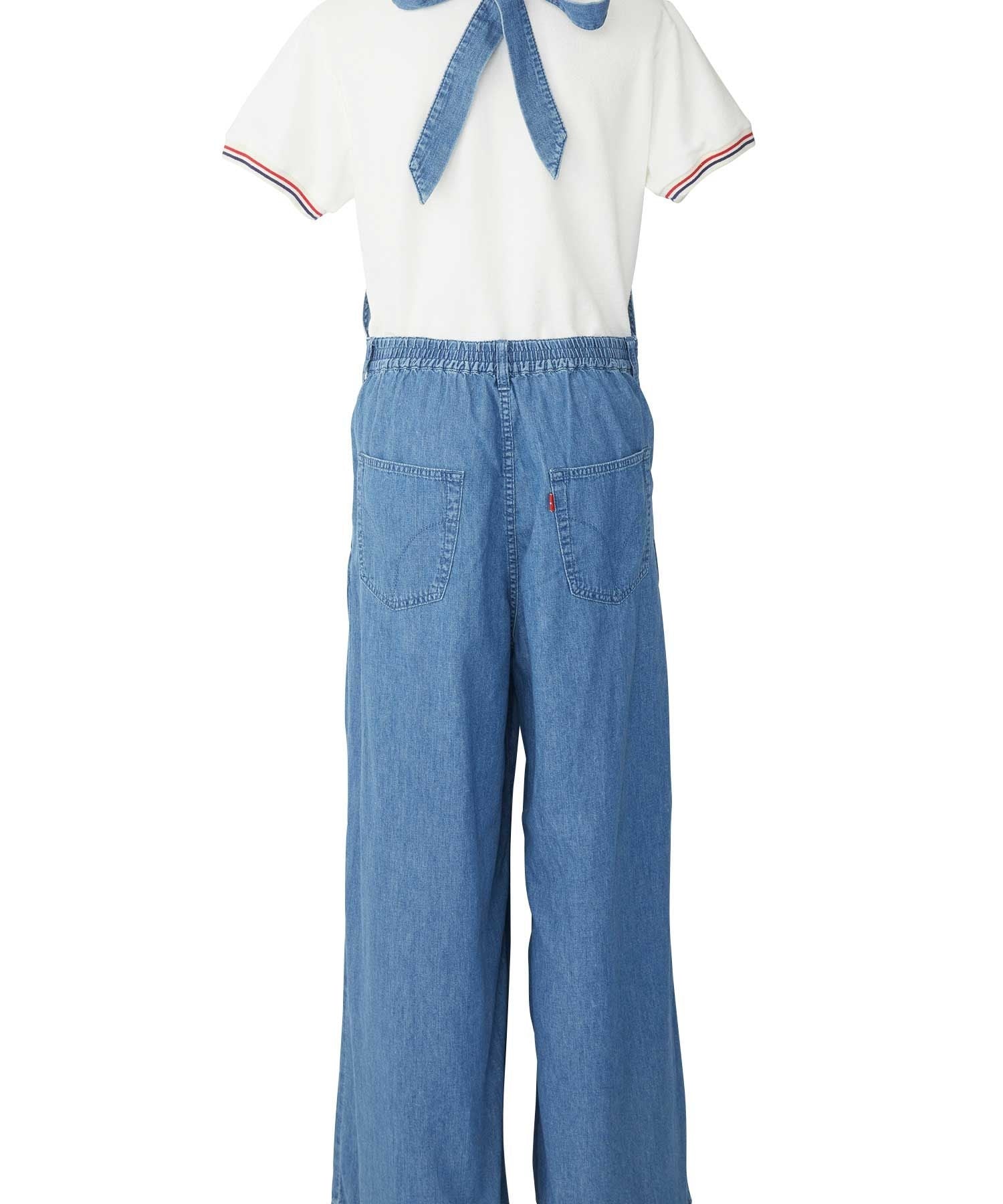 Guitar Girl Cotton Linen Denim Overalls