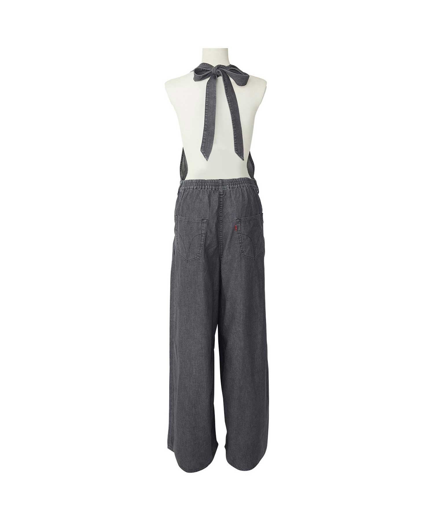 Guitar Girl Cotton Linen Denim Overalls